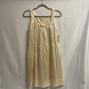 Graham & Spencer Silk Sleeveless Fit & Flare Dress Ivory Size Petite NWT